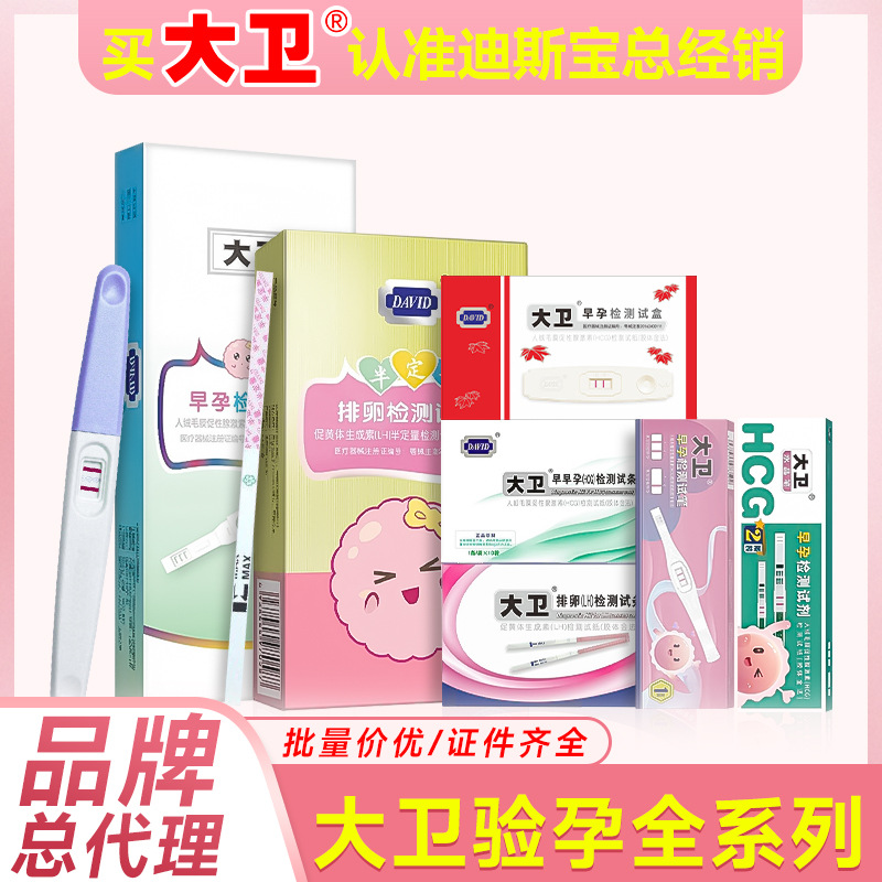 Тест-полоски на раннюю беременность David, упаковка 10 штук, тест на беременность Hcg, тестовая бумага, кристаллическая ручка