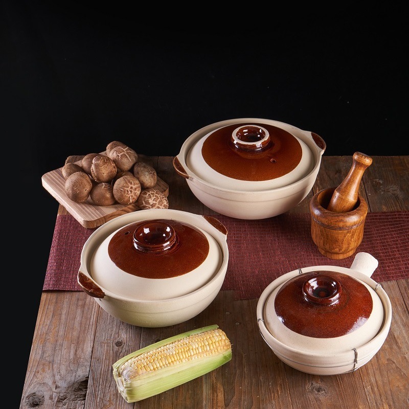 Take-out casserole wholesale open flame disposable casserole abalone juice rice pot rice pot four yuan five small casserole soil casserole