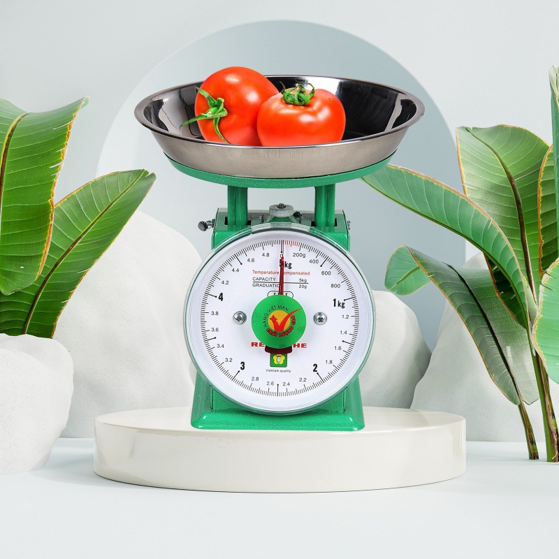 Plate Weighing 1kg 5kg Household Small Table Weighing Food Tray Plate Weighing Old-fashioned Commercial Spring Weighing with Plate