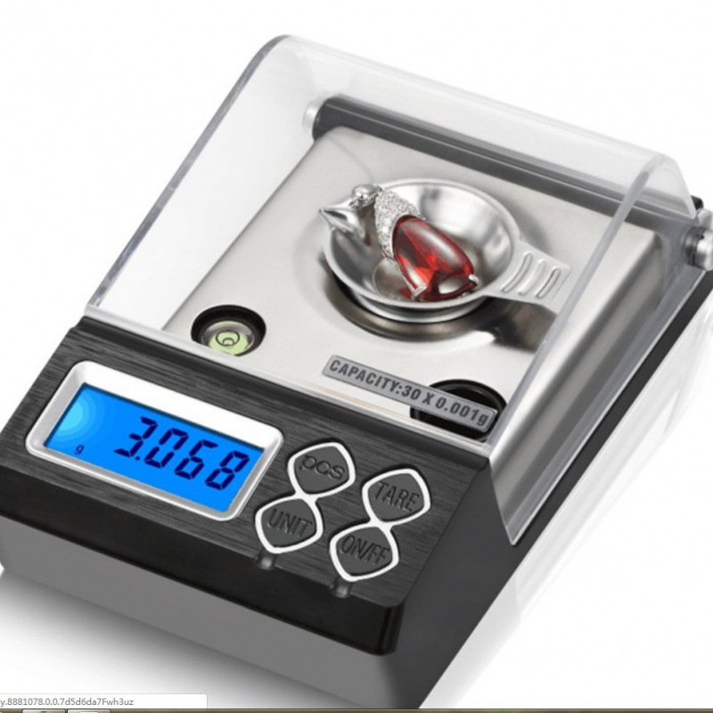 Популярные портативные электронные весы 50Г/0.001Г, высокоточные каратовые весы для золотых украшений и аксессуаров