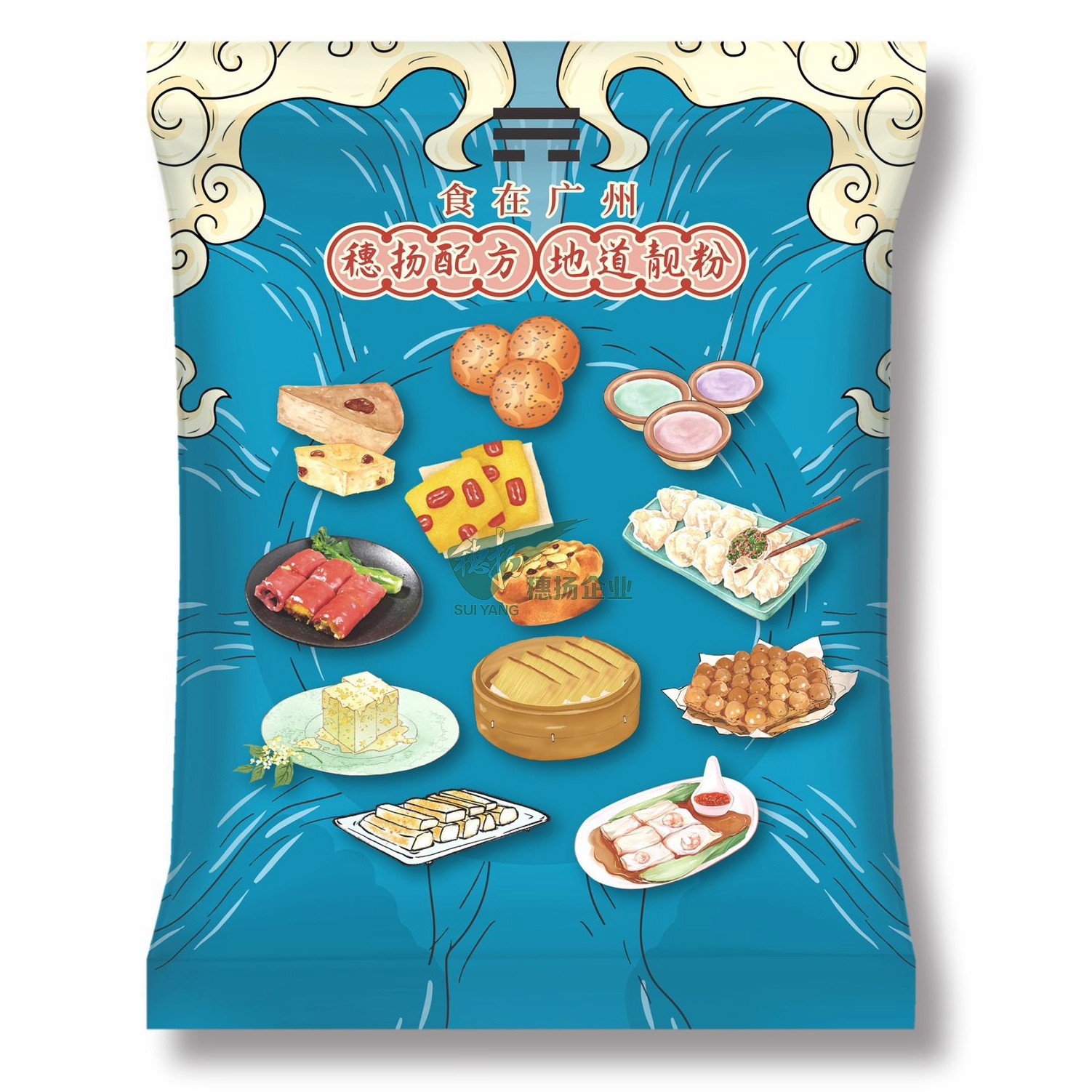 Guang-style rice rolls seaweed turtle jelly red rice purple rice 500g creative breakfast afternoon tea home restaurant commercial