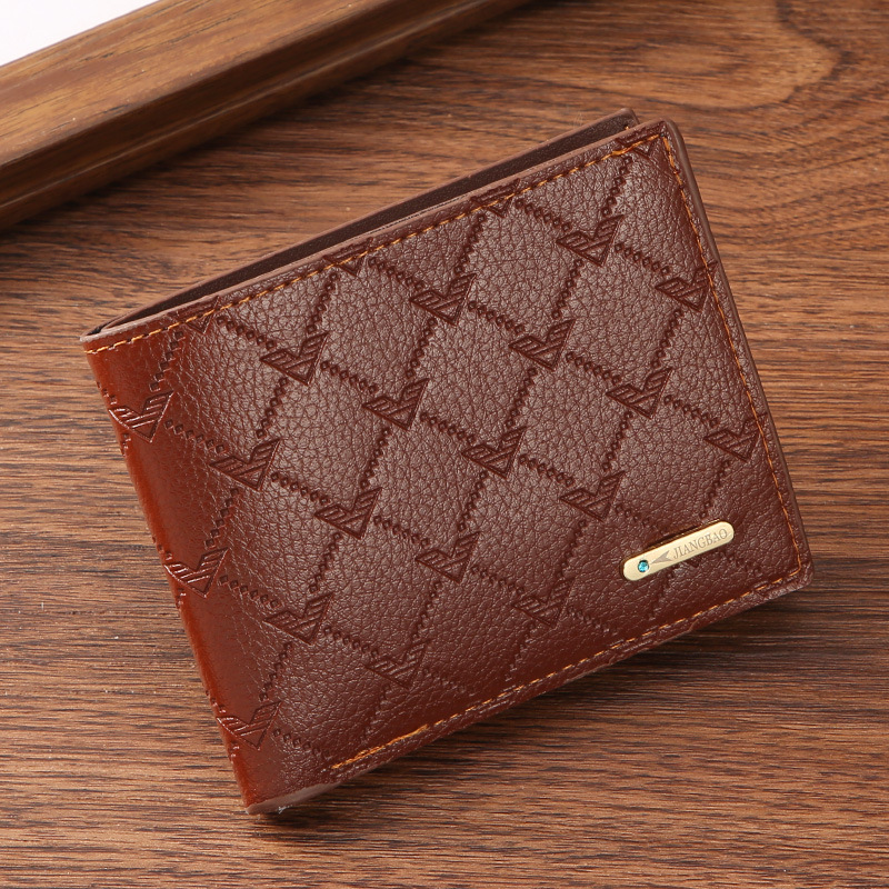 2024 New Cross-Border Supply Pu Coin Wallet Card Holder Men's Wallet Short Source Manufacturer Wallet Wholesale