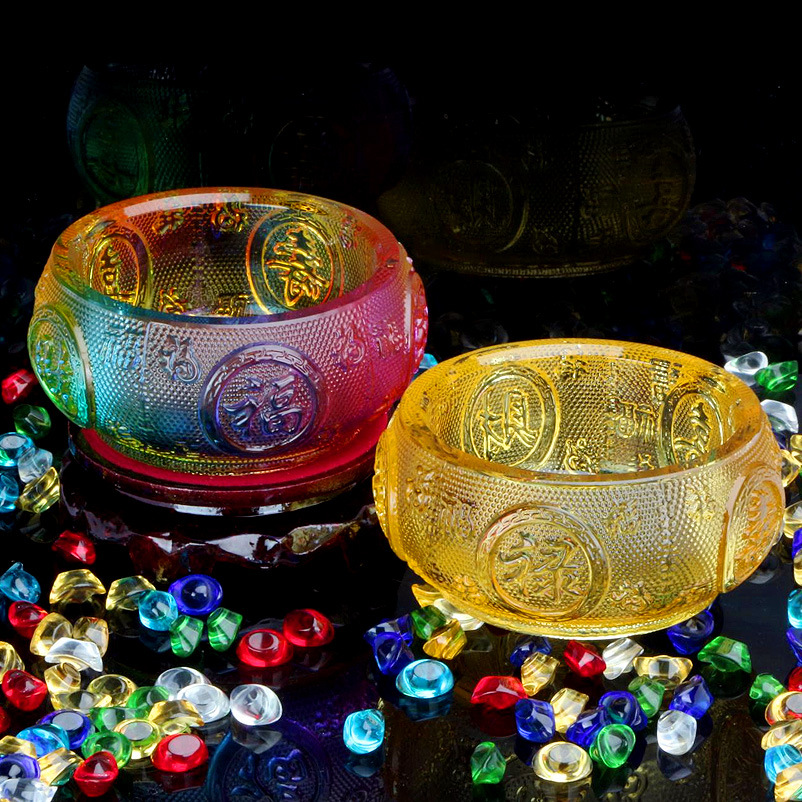 New cornucopia ornaments gold ingot crystal glass Crystal Feng Shui opening gifts eight party Fortune Fortune Fortune Fortune Fortune