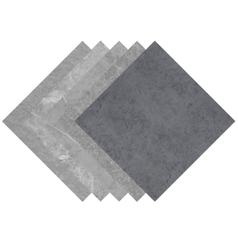 Imitation Tile Floor Stickers Pvc Plastic Floor Self-Adhesive Stone Pattern Floor Glue Commercial Thickeneded Wear-Resistant Floor Renovation Floor Stickers