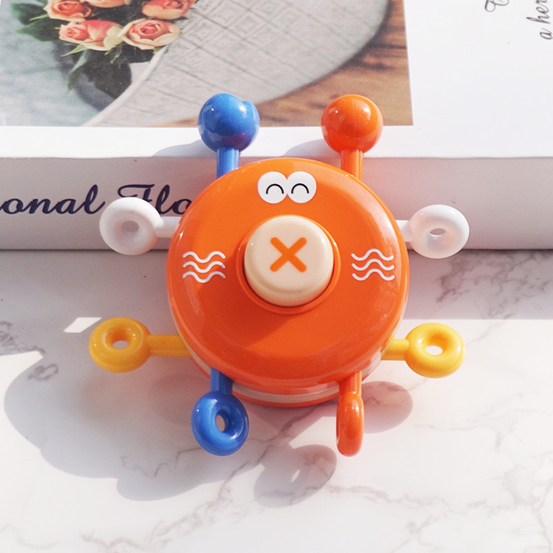 Baby Early Education Finger Push Cartoon Press Crab Duck Baby Exercise Finger 0-6 Months Toy
