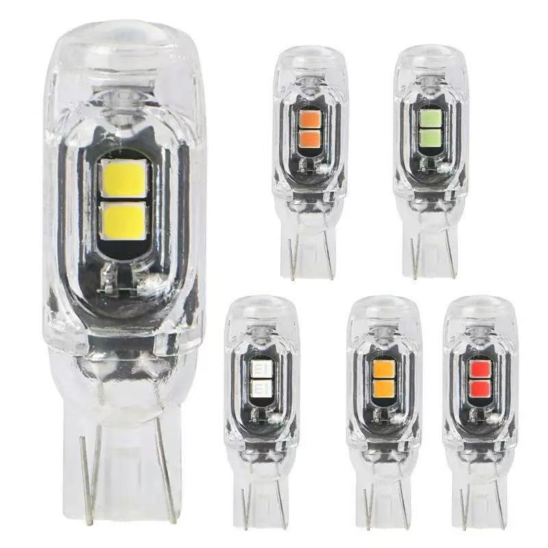 Width indicator lamp T10 2835 5 lamp car LED small lamp high temperature resistant lens roof lamp full light transmission highlight lamp