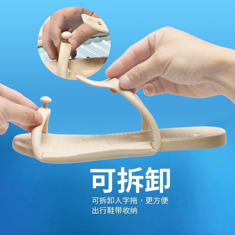 Travel Portable Slippers for Bathing, Hotel Business Trips, Home Foldableable Couple Eva Soft-Soled Slippers for Men