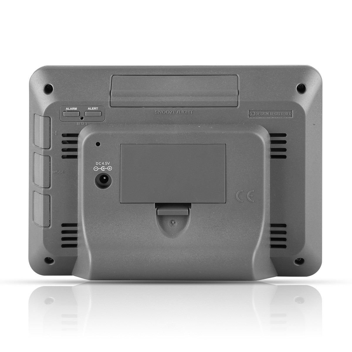 Color Screen Weather Forecast Clock 3365 Bamboo Surface Radio Clock Multi-Function Perpetual Calendar Digital Alarm Clock Rf Wireless Weather Clock