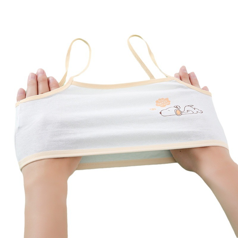 Cotton Girls' Underwear Developmental Small Vest Primary School Girl 10 Big Children Children's Chest Wrapping 9-12 Years Old 13 Bra