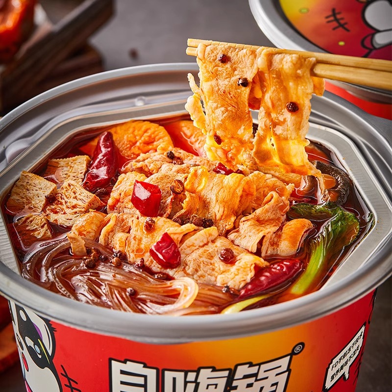 Self-Hei Pot Self-heating Hot Pot Spicy Beef Large Portion of Lazy People Instant Food Spicy Hot Pot Night Snack Dormitory