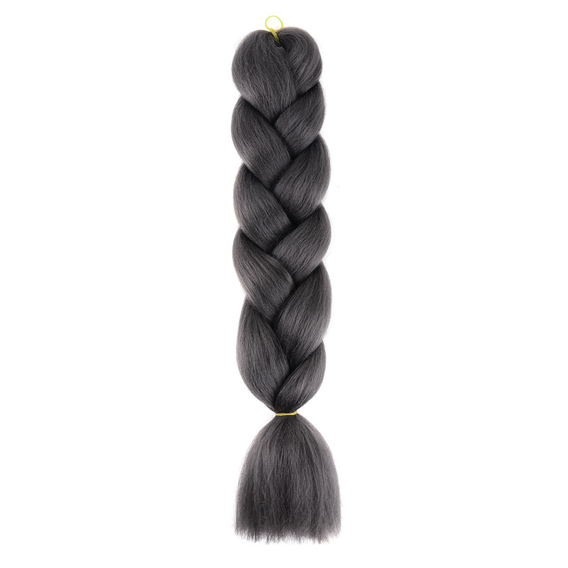 Hongxiu Carefully Selects - [Single Colorful] New Version of African Dreadlocks, Ponytails, Chemical Fiber, High Temperature Silk Colorful Wigs, Big Braids