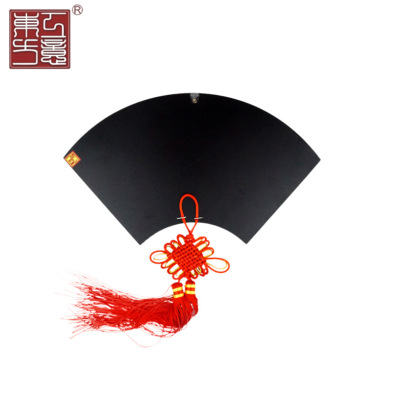 Chinese Style Fan-shaped Peking Opera Facial Pendant Pendant Decoration of Sichuan Cuisine Restaurant Home Decoration Jewelry for Overseas Business Gifts