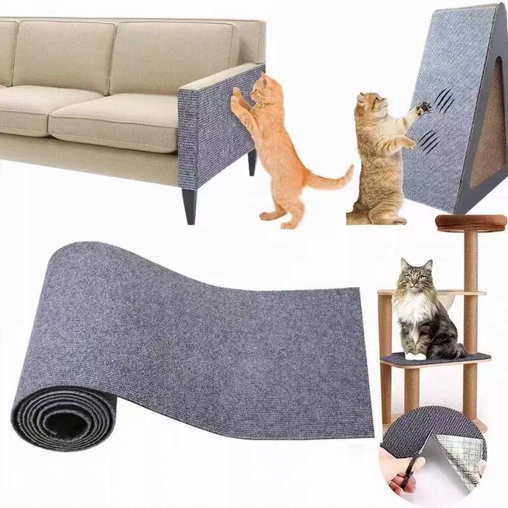 Cat Climbing Mat, Cut at Will, Wear-Resistant and Scratch-Resistant, Multifunctional Wall Sticker, Cat Climbing Wall Sticker, Cat Teasing Artifact, Vertical Cat Scratching Board