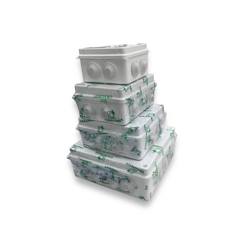 Factory direct wholesale cross-border African household industrial ABS white separate plastic packaging sealed waterproof wire box