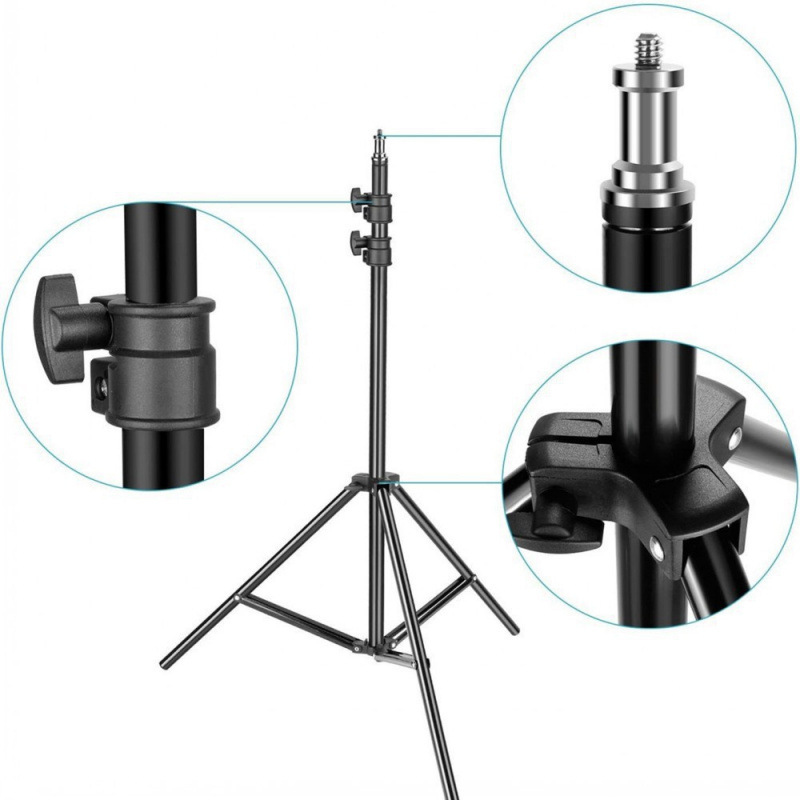 2.1m Fill Light Stand Mobile Phone Tablet Live Broadcast Tripod Multifunctional Floor Stand Smartphone Stand