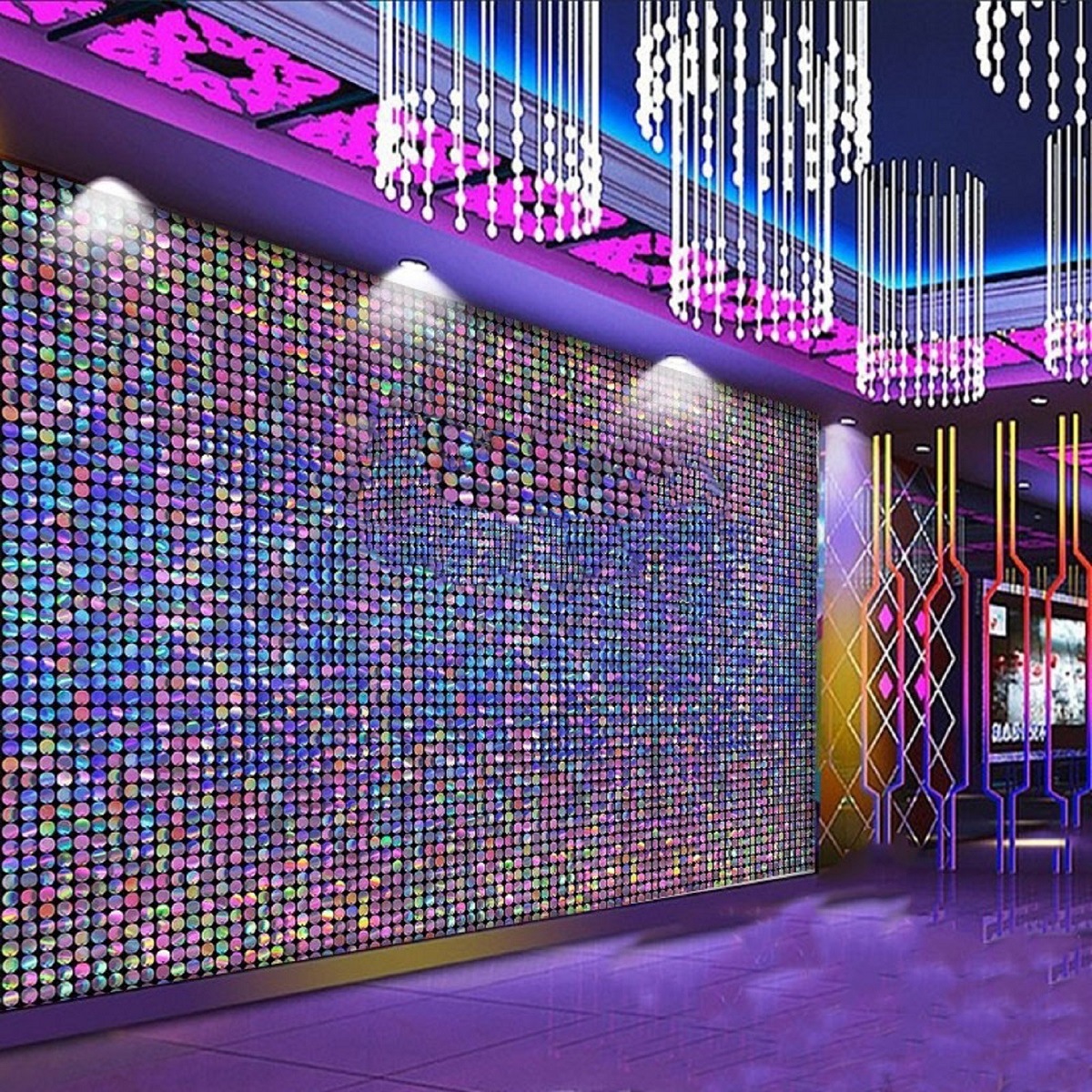 Кросс-бордерные свадебные принадлежности, блестящий ветровой экран для оформления сцены на день рождения