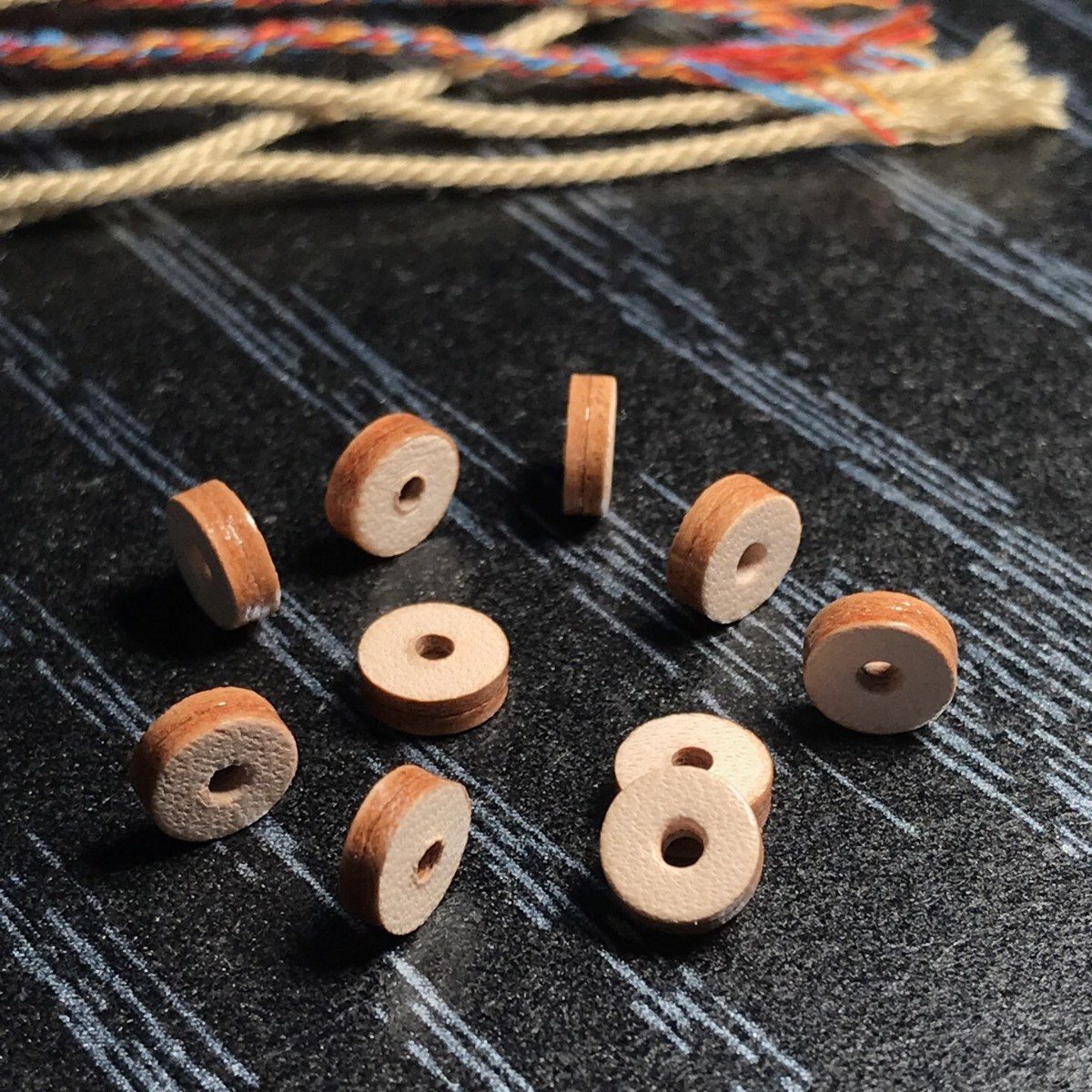 Double-Sided Cowhide Spacer, Classy Gasket, Thickeneded Double-Layer Edge Sealing, 6-8 Xingyue Bodhi Bracelet Accessories