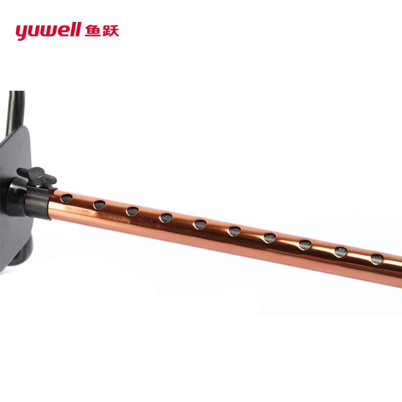 Yuyue patient mobile auxiliary equipment walking stick type light aluminum alloy four-corner non-slip retractable walking stick YU8501 PCs