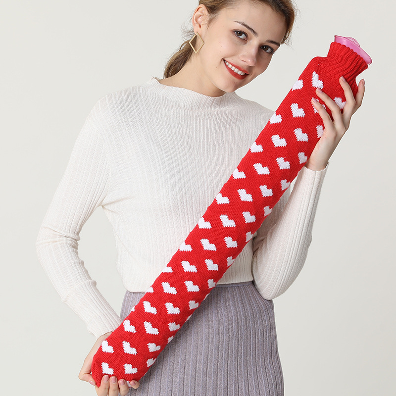 Super long hot water bag bed bed warm body special PVC water injection extra large transparent strip warm water bag wholesale