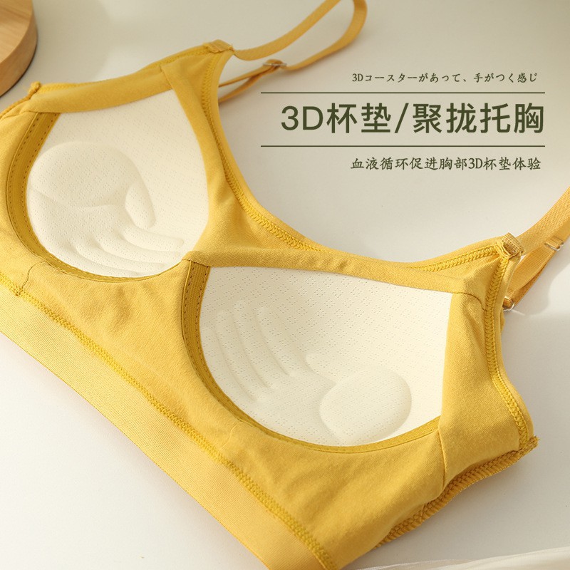 High School Student Intimates Female Development Period Student 18 Years Old 17 Teenagers 15 Years Old 16 Junior High School Student Girl Bra Fixed Cup