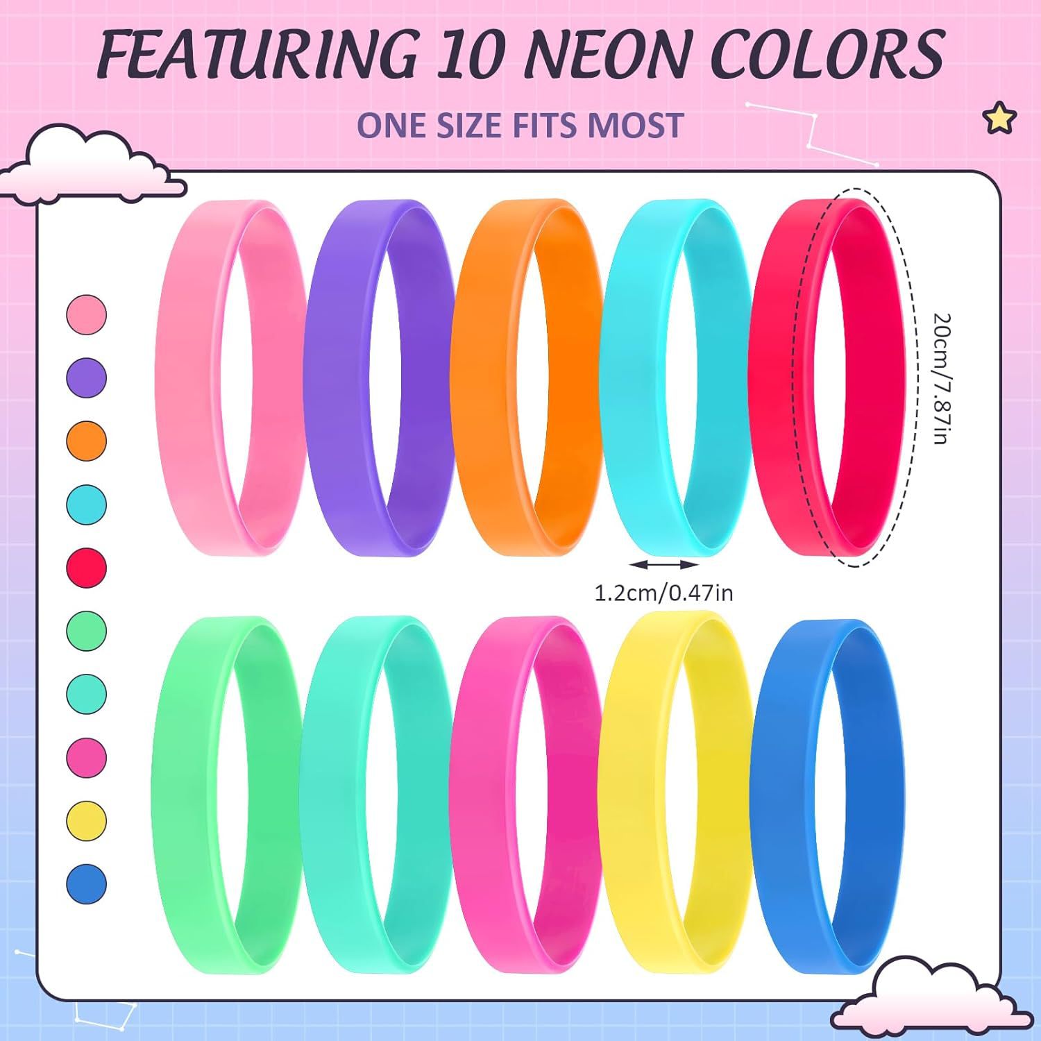 Silicone Bracelet Solid Color Children's Adult Wristband in stock Luminous Bracelet Group Construction Team Wrist Strap Rubber Bracelet