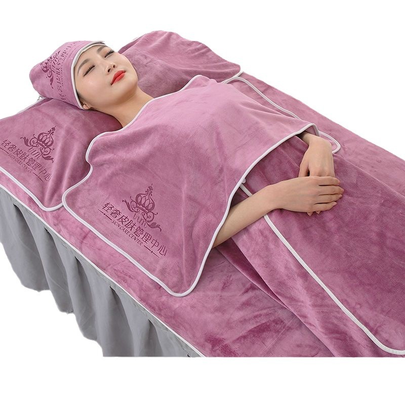 Beauty salon towel special suit closed toe towel bed towel skin management towel bath towel suit printable LOGO