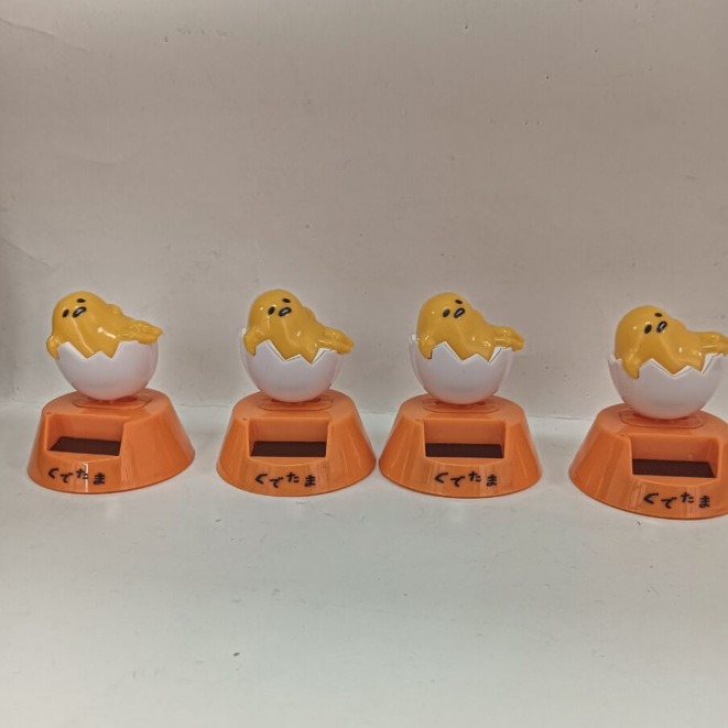 Foreign Trade Hot Selling Solar Car Ornaments, Creative Car Accessories Eggshell Chicken Toys