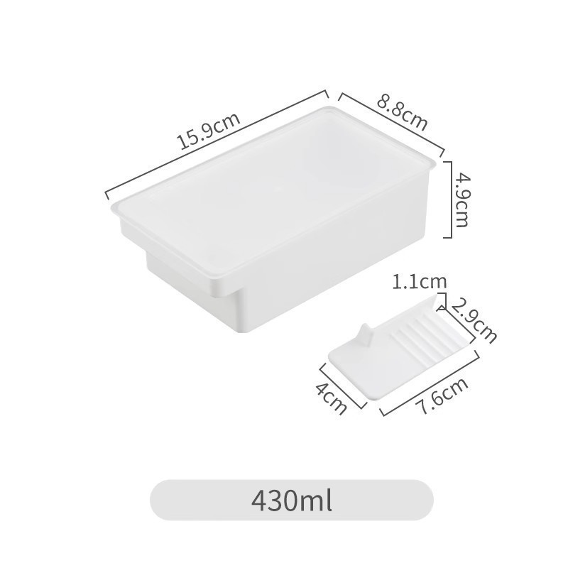 Japanese-style Butter Cutting Storage Box for Refrigerator with Lid Storage Box Cheese Cheese Fresh-keeping Box Cheese Butter Cutter