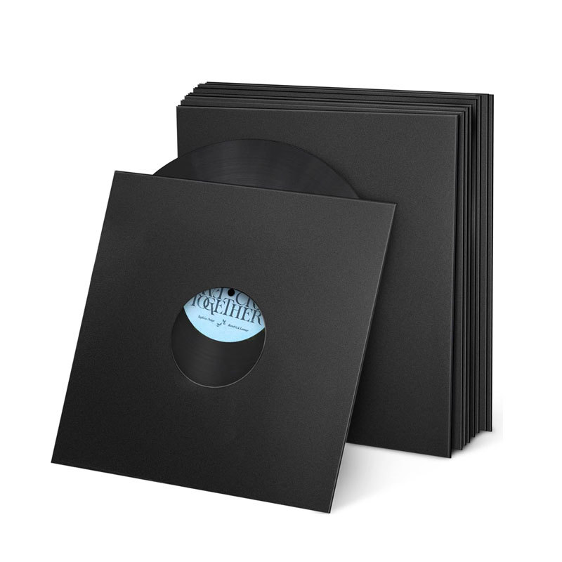 Lp Vinyl Record Bag 7-Inch 10inch 12inch Paper White Black Red Kraft Paper Record Cd Disc Protective Cover