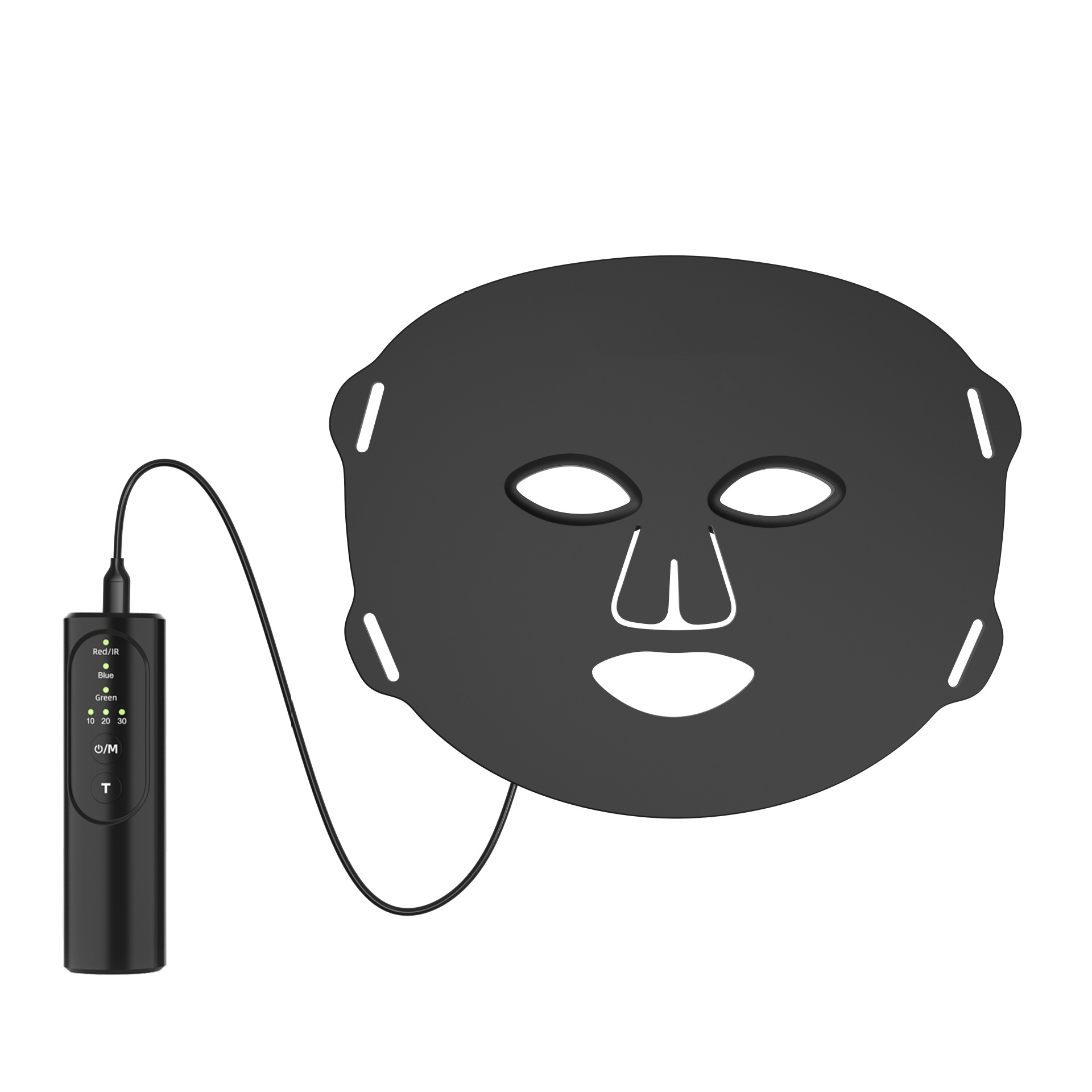 Photon Rejuvenation Instrument Facial Mask Instrument Red Light Blue Light Infrared Light Green Light Silicone Phototherapy Mask Beauty Instrument