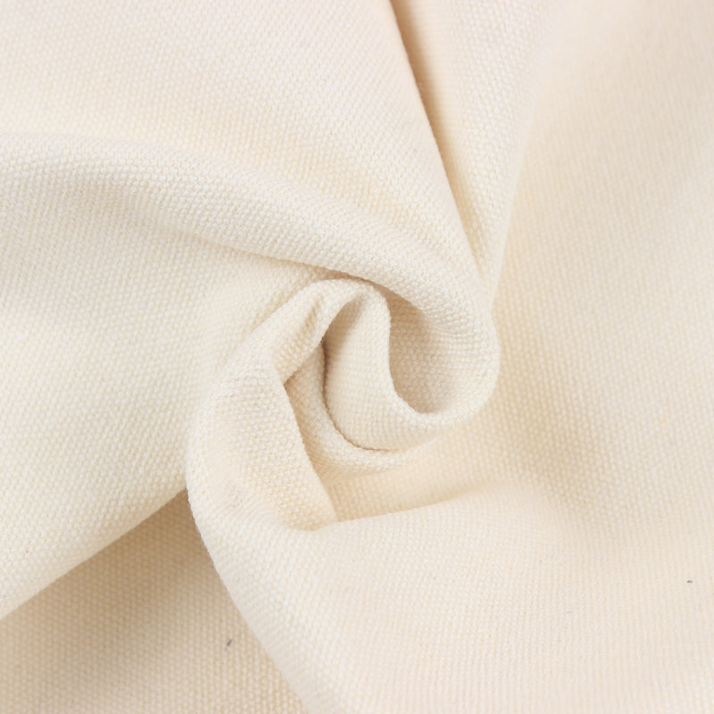 Natural A+ Polyester-Cotton Fabric Embryo Plain Pure Color Thickeneded Fabric Canvas Gray Fabric Bleached Shoe Material Luggage Fabric Customization