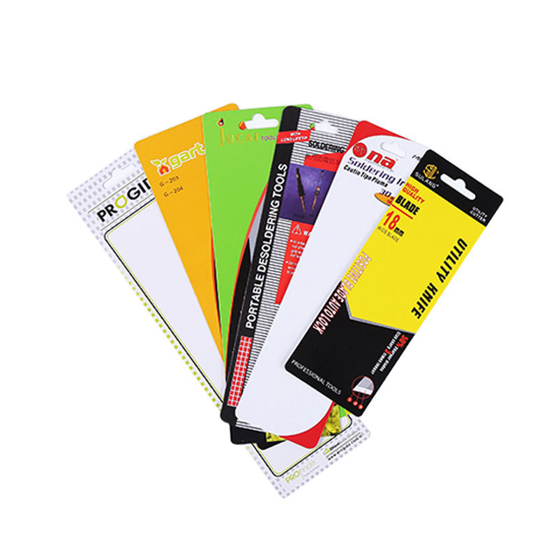 Packaging paper card printing color blister card aircraft hole folding card special-shaped card small label tag back card socks card