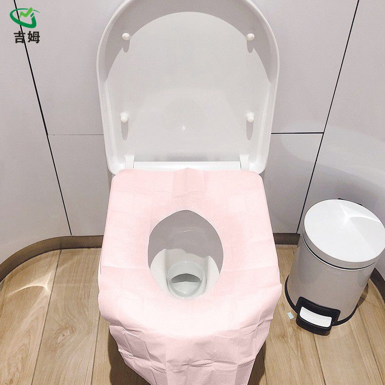 Disposable toilet mat lengthened outdoor travel hotel maternity travel supplies paste toilet cushion paper