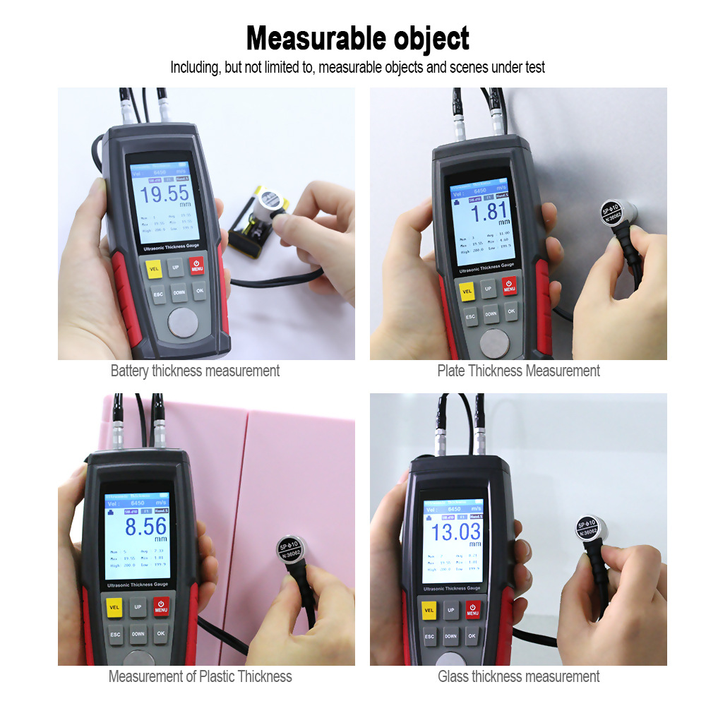 WT100A Ultrasonic Thickness Gauge Thickness Measuring Instrument Ultrasonic Thickness Gauge Foreign Trade