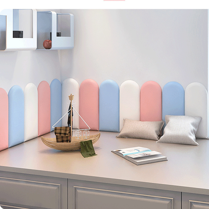 Tatami Wall Surround Soft Bag Baby Anti-Collision Bedside Kidsren's Room Self-Adhesive Background Wall Sticker Bed Surround Backrest Soft Bag