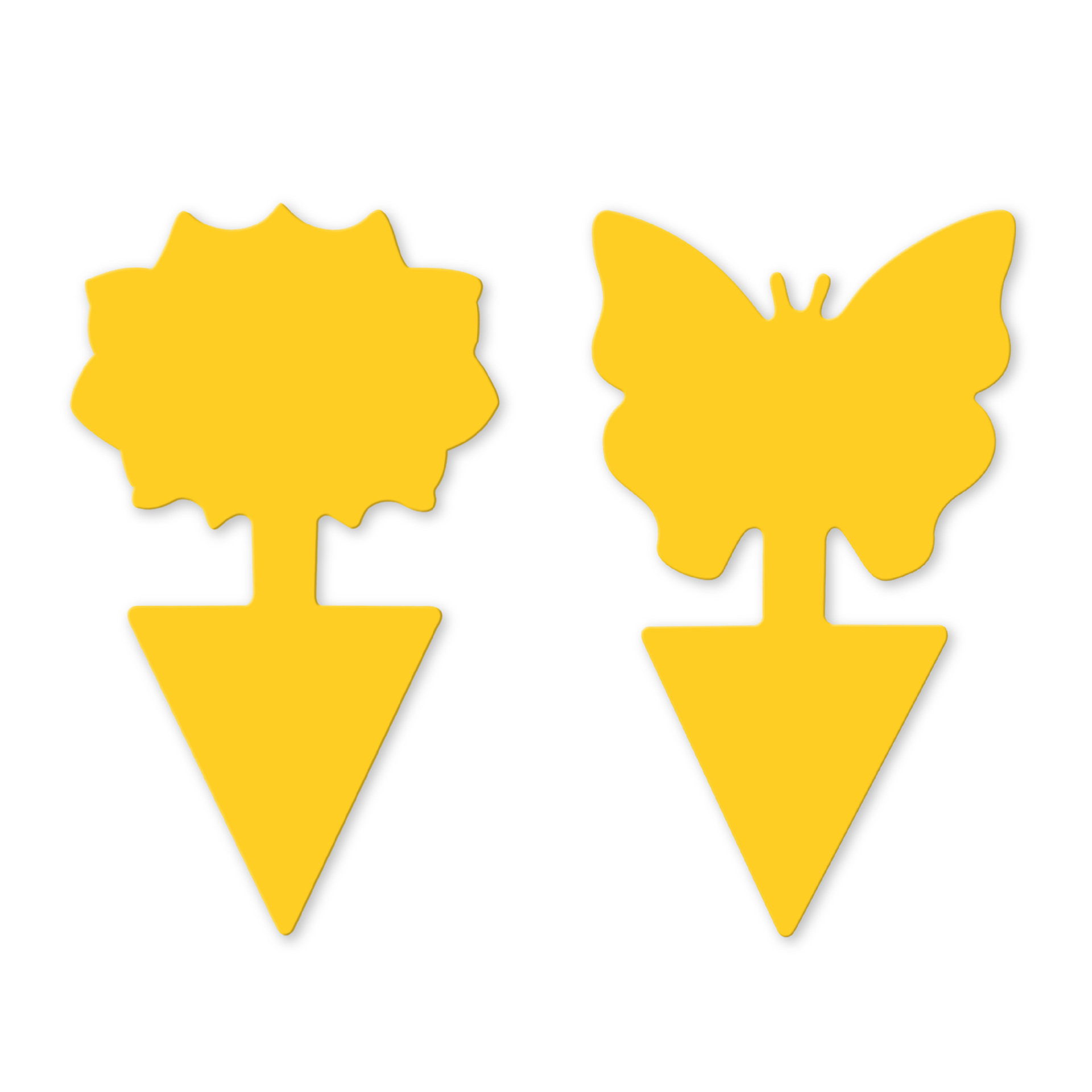 Foreign Trade Cross-border Amazon Yellow Butterfly Flower Shaped Shaped Stickleworm Board Drosophila Trap Insect Trap