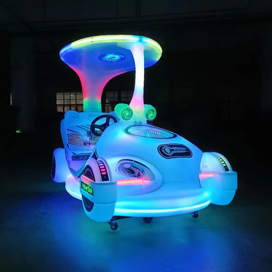 Новая квадратная бамперная машина, двойная электрическая детская игровая машина, светящийся аттракцион для парков и торговых центров