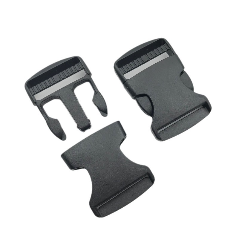 Convergence luggage accessories factory direct backpack buckle 2.5 black plastic socket buckle bookbag buckle plastic buckle