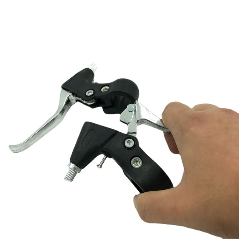 Mountain Bike Brake Lever, Semi-Aluminum Brake, Folding Bicycle Brake Lever, Three-Finger Semi-Aluminum Brake Accessories, Ultra-Light, Cross-Border