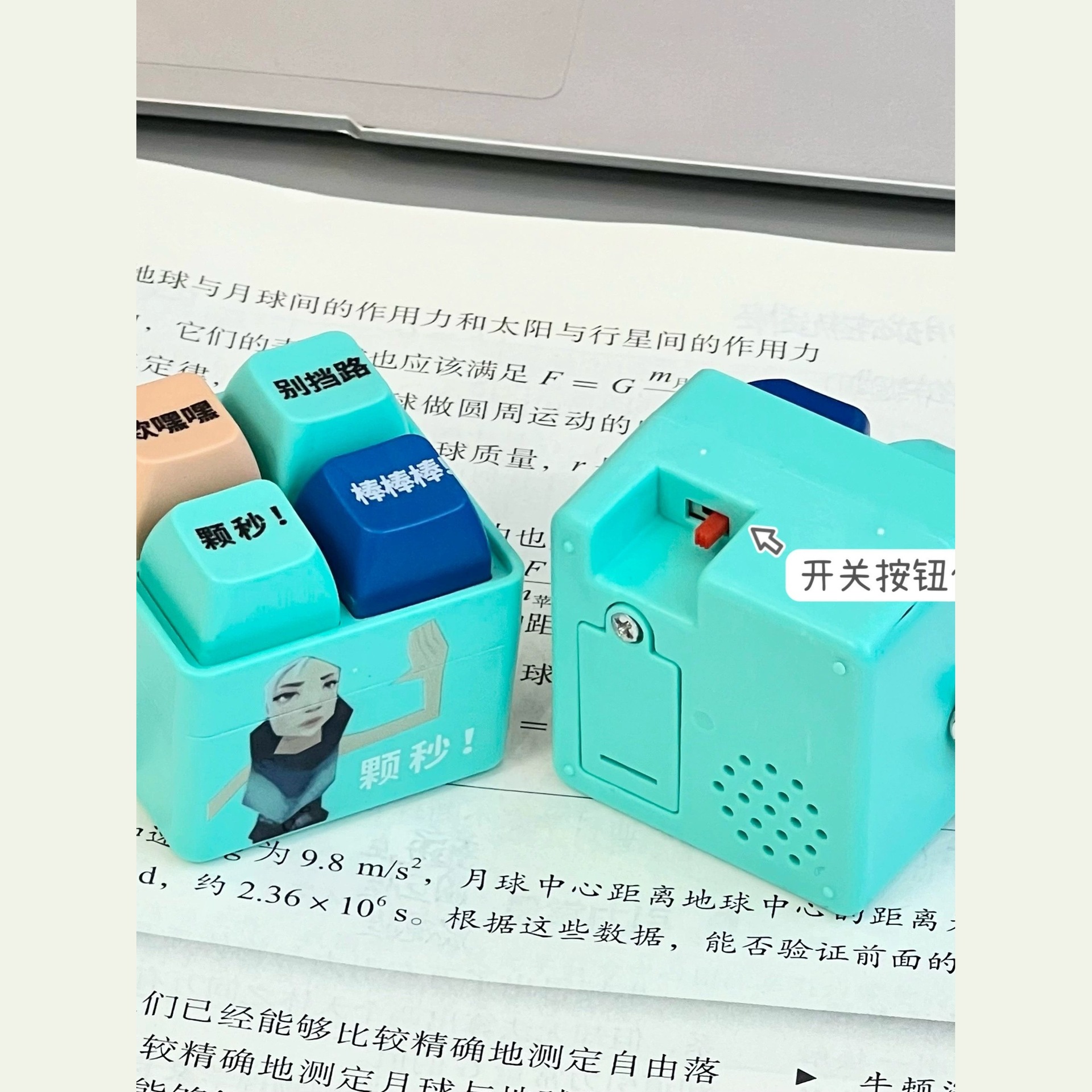 Wholesale Keychain with Glowing Voice Buttons for Stress Relief, Crazy and Funny Ideas