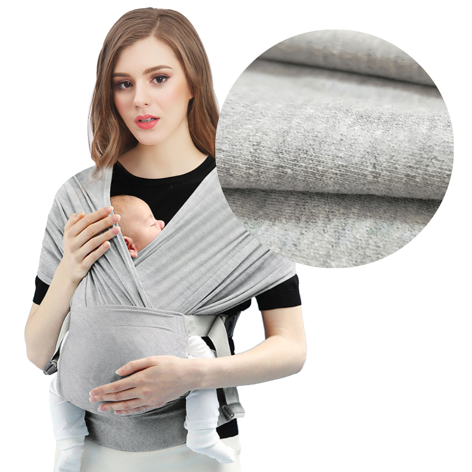Factory Direct Sales Newborn Baby Knitted Sling Lightweight Baby Holding Hands Freeing to Coax the Secondary Breastfeeding Outing Artifact Bag