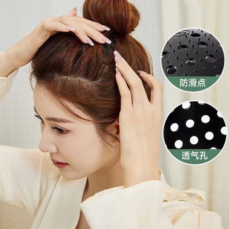 Popular Grapefruit Peel Hair Pad for Fluffy High Crown, Flat Head Heightening, Face-Slimming Bun Hairstyle Tool