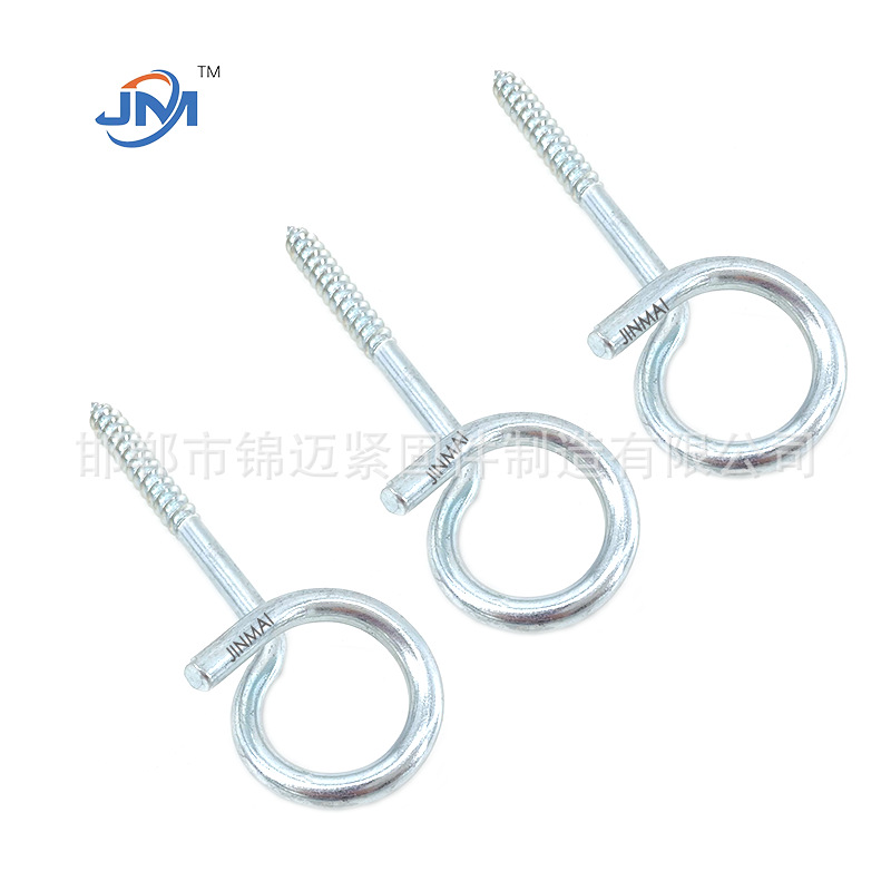 Hot-Dip Galvanized Open Pigtail Screws, Eye/Eye Screws, Open Self-Tapping Screws, Support Processing and Customization