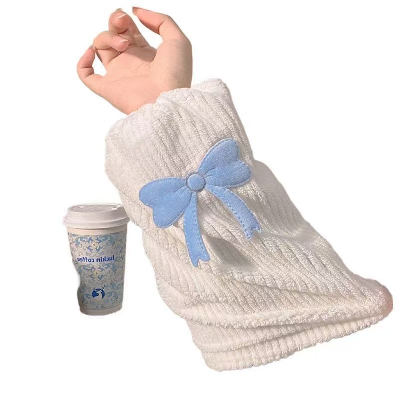 Bow Sleeve Office Work Cute down Jacket Sleeve Long Versatile Anti-Fouling Sleeve Student Style Sleeve