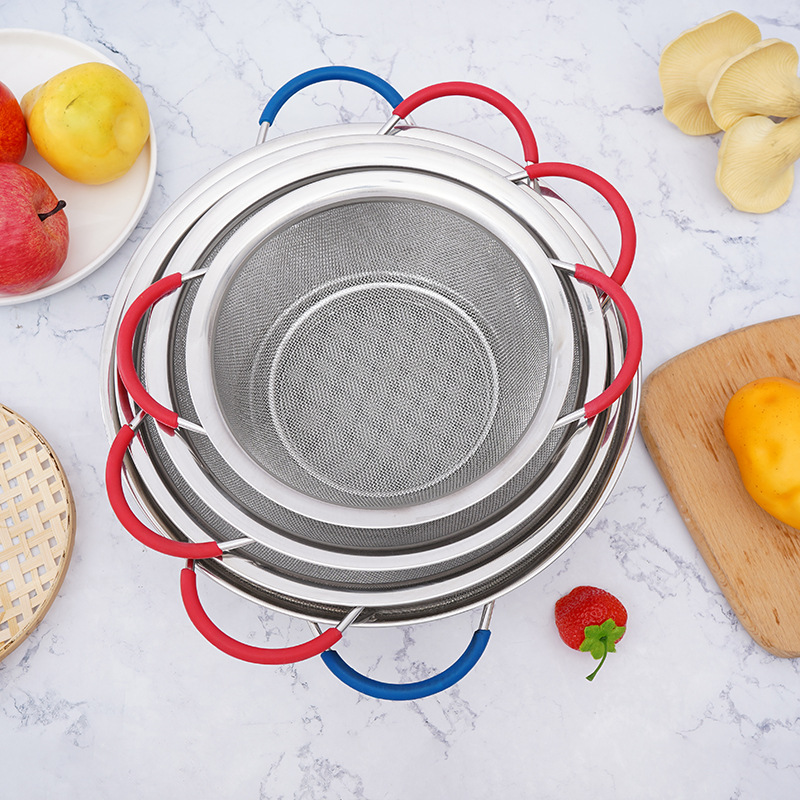 Дренажная корзина из резины и нержавеющей стали для фруктов и овощей, оптовая продажа