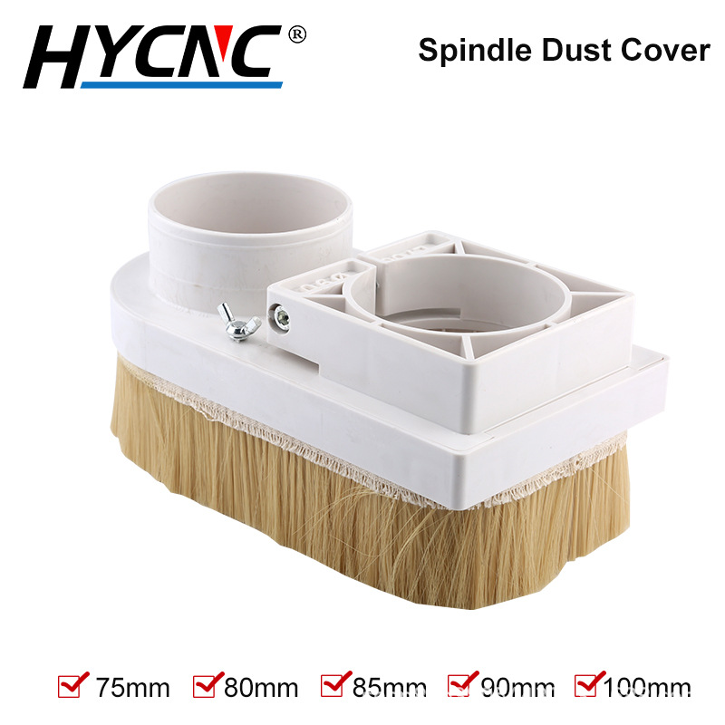 Пластиковая крышка для удаления пыли, щетка для сбора пыли, CNC шпиндельный мотор, фреза, защитная крышка для пыли