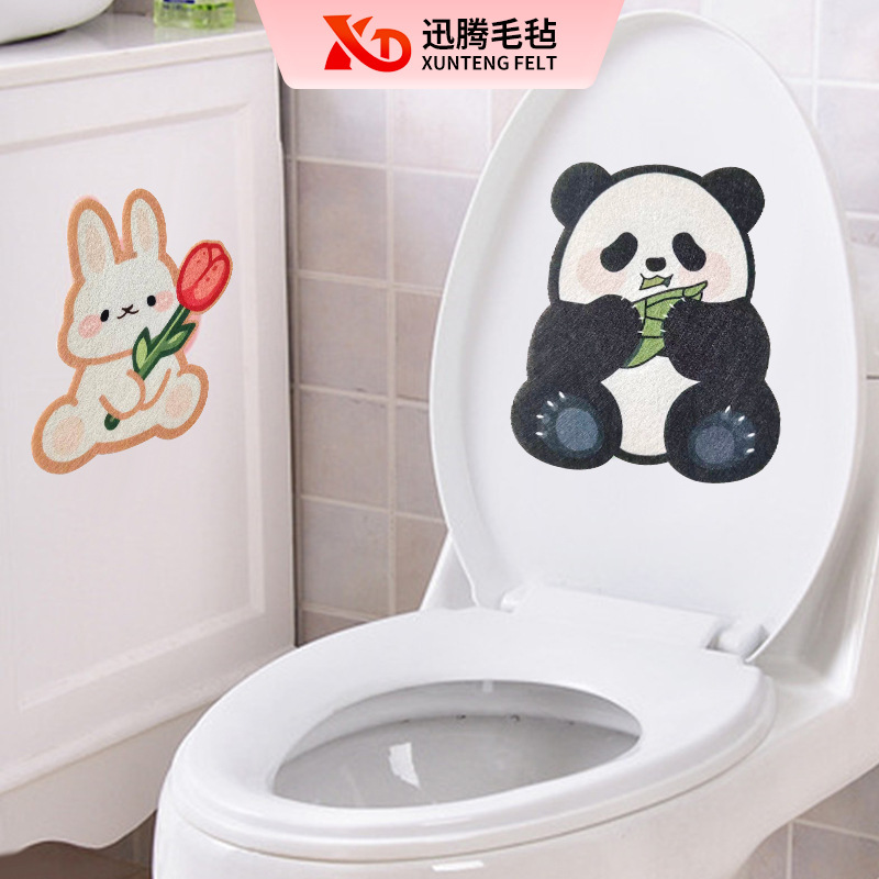 Deodorizing Cartoon Felt Fragrance Stickers for All Seasons, Self-Adhesive Deodorizing Fragrance Stickers, Toilet Felt Fragrance Stickers