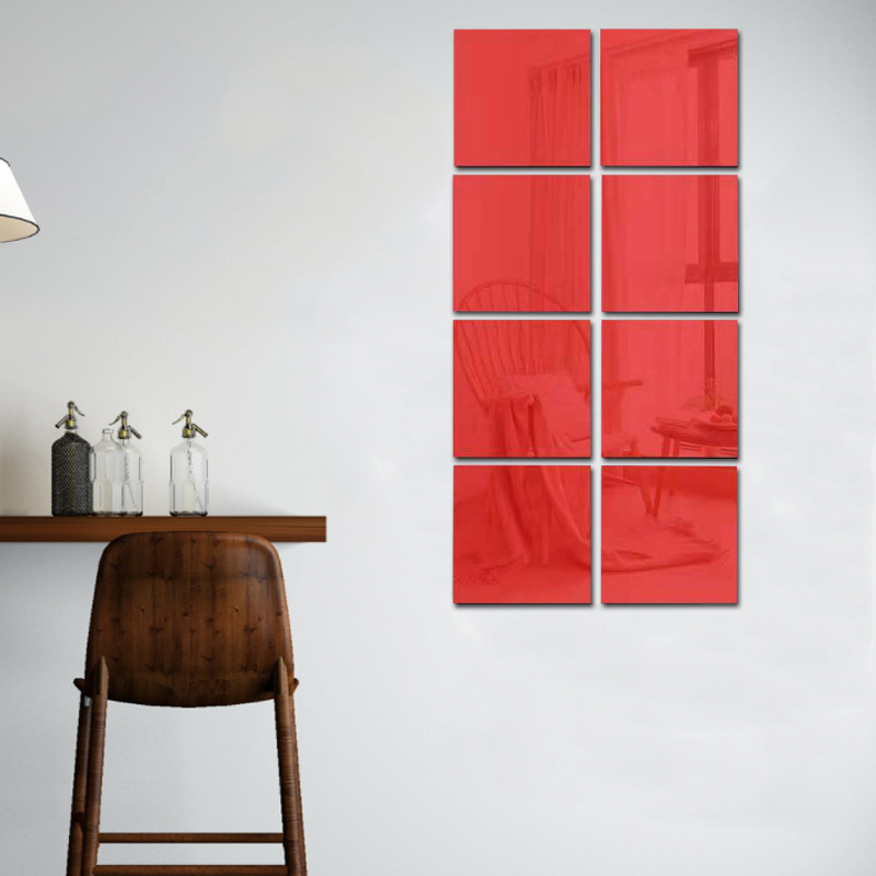 Factory Hd Mirror Stickers Self-Adhesive Mirror Acrylic Stickers Bathroom Home Soft Mirror Dressing Mirror Wall Stickers Wholesale