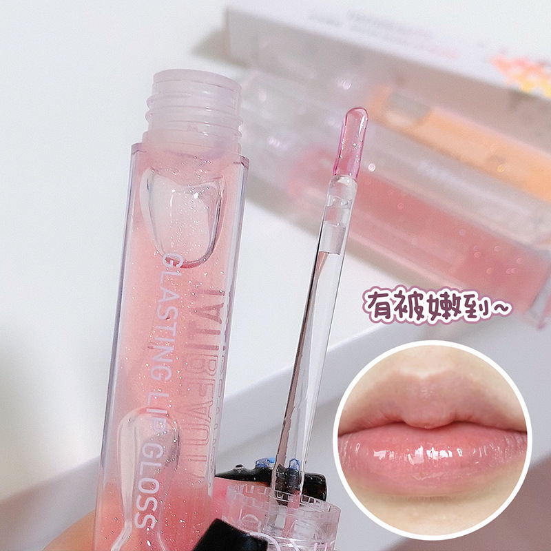 Li Jiaqi Lip Oil Uuny Transparent Water Gloss Lip Gloss for Women Moisturizing Lip Glaze Mirror Doodle Glass Lip Gloss for Students