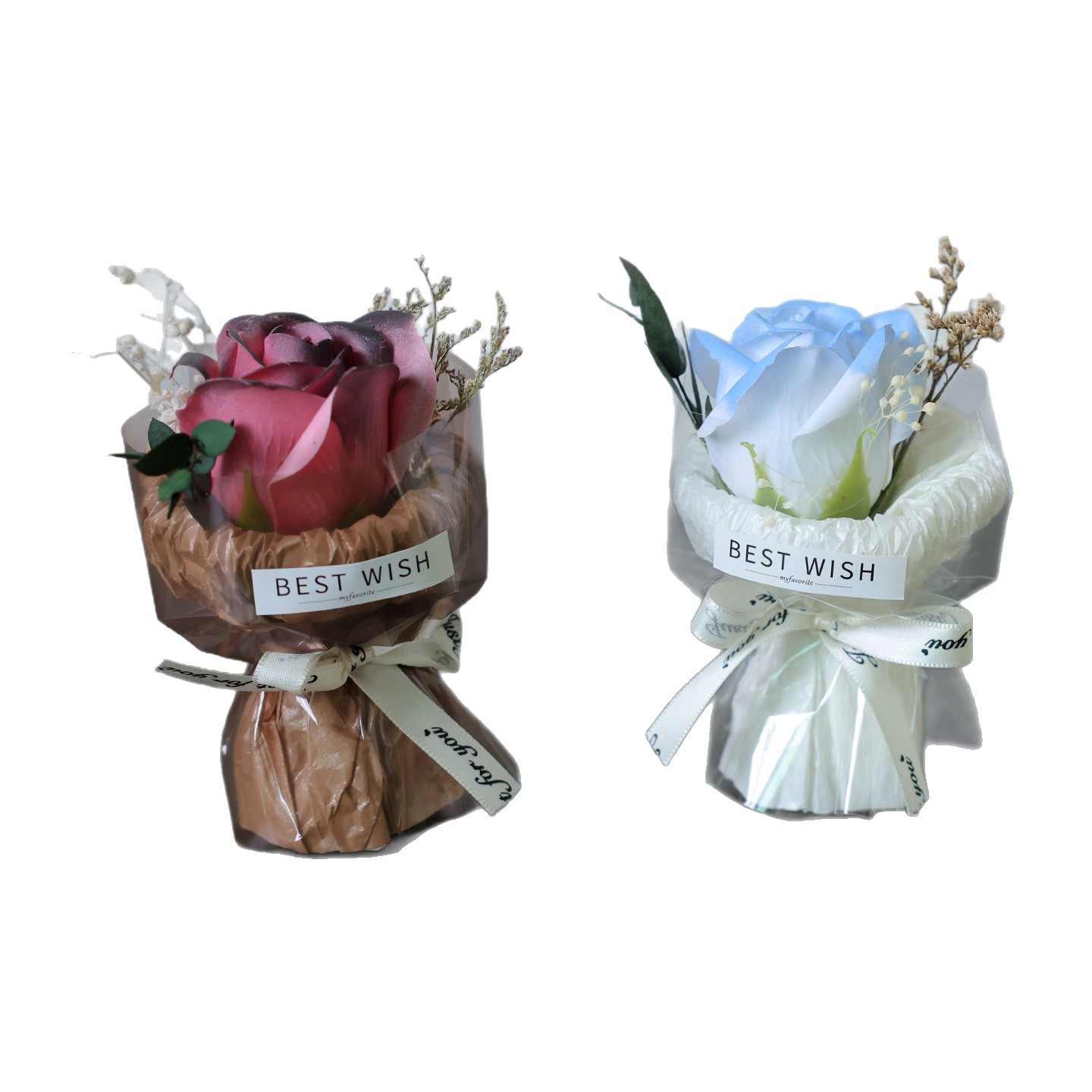 Mini Pocket Meet Small Bouquet Rose Sunflower Eternal Flower Simulation Flower Gift Box Birthday Gift Decoration